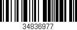 Código de barras (EAN, GTIN, SKU, ISBN): '34836977'