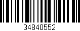 Código de barras (EAN, GTIN, SKU, ISBN): '34840552'