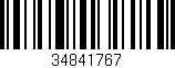Código de barras (EAN, GTIN, SKU, ISBN): '34841767'