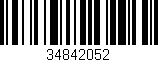 Código de barras (EAN, GTIN, SKU, ISBN): '34842052'