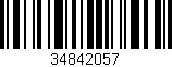 Código de barras (EAN, GTIN, SKU, ISBN): '34842057'