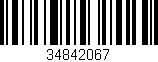 Código de barras (EAN, GTIN, SKU, ISBN): '34842067'