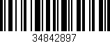 Código de barras (EAN, GTIN, SKU, ISBN): '34842897'