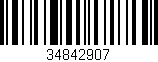 Código de barras (EAN, GTIN, SKU, ISBN): '34842907'