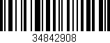 Código de barras (EAN, GTIN, SKU, ISBN): '34842908'