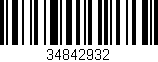 Código de barras (EAN, GTIN, SKU, ISBN): '34842932'