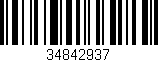 Código de barras (EAN, GTIN, SKU, ISBN): '34842937'