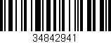 Código de barras (EAN, GTIN, SKU, ISBN): '34842941'