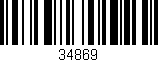 Código de barras (EAN, GTIN, SKU, ISBN): '34869'