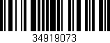 Código de barras (EAN, GTIN, SKU, ISBN): '34919073'
