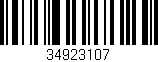 Código de barras (EAN, GTIN, SKU, ISBN): '34923107'