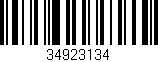 Código de barras (EAN, GTIN, SKU, ISBN): '34923134'