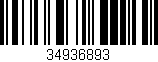 Código de barras (EAN, GTIN, SKU, ISBN): '34936893'