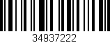 Código de barras (EAN, GTIN, SKU, ISBN): '34937222'
