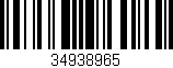 Código de barras (EAN, GTIN, SKU, ISBN): '34938965'