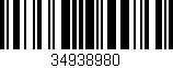 Código de barras (EAN, GTIN, SKU, ISBN): '34938980'