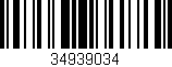 Código de barras (EAN, GTIN, SKU, ISBN): '34939034'
