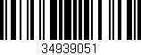 Código de barras (EAN, GTIN, SKU, ISBN): '34939051'
