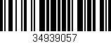 Código de barras (EAN, GTIN, SKU, ISBN): '34939057'