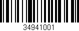 Código de barras (EAN, GTIN, SKU, ISBN): '34941001'