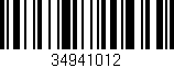 Código de barras (EAN, GTIN, SKU, ISBN): '34941012'