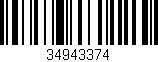 Código de barras (EAN, GTIN, SKU, ISBN): '34943374'