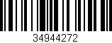 Código de barras (EAN, GTIN, SKU, ISBN): '34944272'