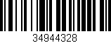 Código de barras (EAN, GTIN, SKU, ISBN): '34944328'