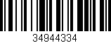 Código de barras (EAN, GTIN, SKU, ISBN): '34944334'