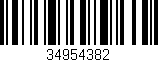 Código de barras (EAN, GTIN, SKU, ISBN): '34954382'