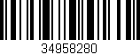 Código de barras (EAN, GTIN, SKU, ISBN): '34958280'