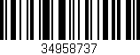Código de barras (EAN, GTIN, SKU, ISBN): '34958737'
