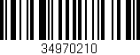 Código de barras (EAN, GTIN, SKU, ISBN): '34970210'