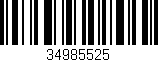 Código de barras (EAN, GTIN, SKU, ISBN): '34985525'