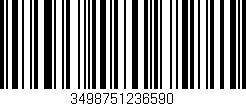 Código de barras (EAN, GTIN, SKU, ISBN): '3498751236590'