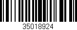 Código de barras (EAN, GTIN, SKU, ISBN): '35018924'