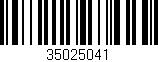 Código de barras (EAN, GTIN, SKU, ISBN): '35025041'