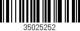 Código de barras (EAN, GTIN, SKU, ISBN): '35025252'