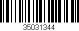 Código de barras (EAN, GTIN, SKU, ISBN): '35031344'