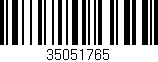 Código de barras (EAN, GTIN, SKU, ISBN): '35051765'