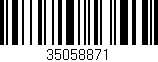 Código de barras (EAN, GTIN, SKU, ISBN): '35058871'