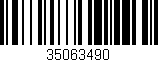 Código de barras (EAN, GTIN, SKU, ISBN): '35063490'
