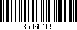 Código de barras (EAN, GTIN, SKU, ISBN): '35066165'