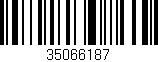 Código de barras (EAN, GTIN, SKU, ISBN): '35066187'