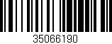 Código de barras (EAN, GTIN, SKU, ISBN): '35066190'