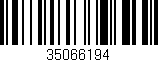 Código de barras (EAN, GTIN, SKU, ISBN): '35066194'