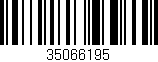 Código de barras (EAN, GTIN, SKU, ISBN): '35066195'