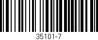 Código de barras (EAN, GTIN, SKU, ISBN): '35101-7'