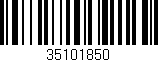 Código de barras (EAN, GTIN, SKU, ISBN): '35101850'