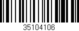 Código de barras (EAN, GTIN, SKU, ISBN): '35104106'